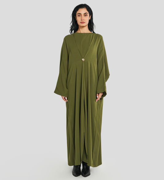 Aidah Kaftan in Moss