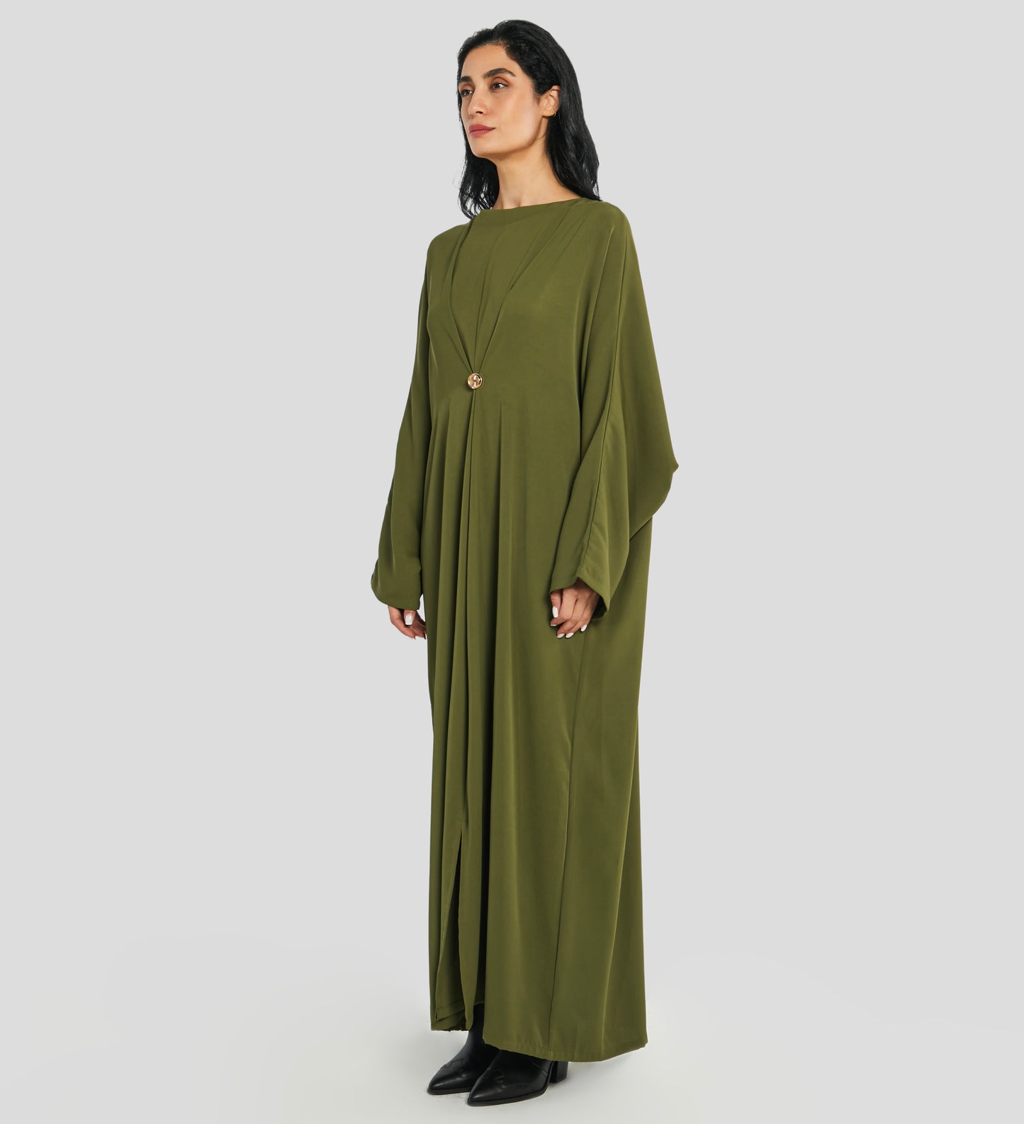 Aidah Kaftan in Moss