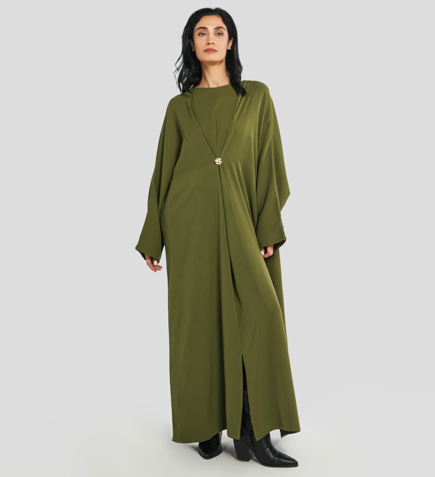 Aidah Kaftan in Moss