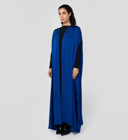 Emira Cape Abaya in Cobalt