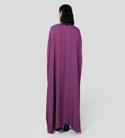 Emira Cape Abaya in Magenta