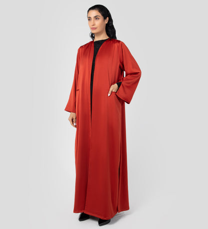 Elham Abaya in Crimson