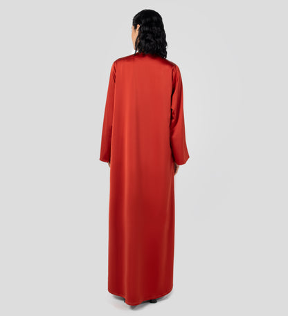 Elham Abaya in Crimson