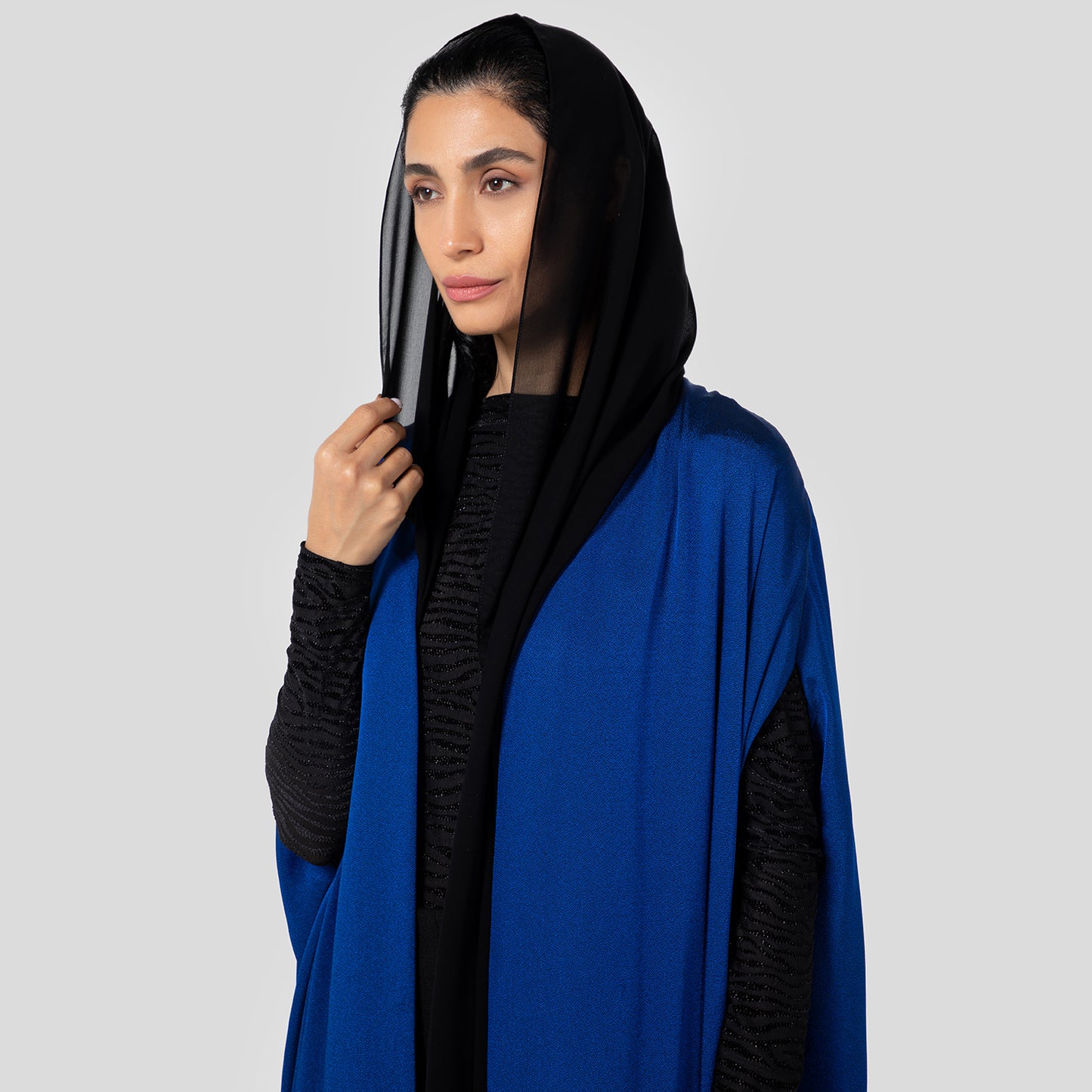 Emira Cape Abaya in Cobalt